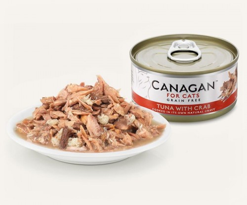 CANAGAN 原之選 無穀物吞拿魚伴蟹肉罐頭 75g