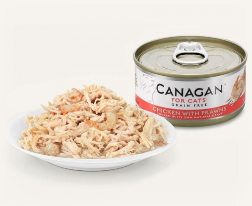 CANAGAN 原之選 無穀物雞肉伴蝦肉罐頭 75g