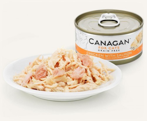 CANAGAN 原之選 無穀物雞肉伴三文魚罐頭 75g