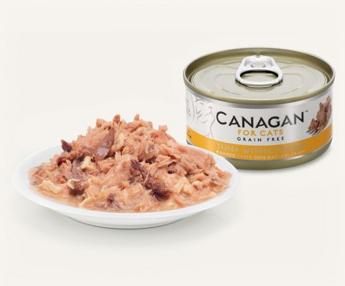 CANAGAN 原之選 無穀物吞拿魚伴雞肉罐頭 75g