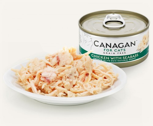 CANAGAN 原之選 無穀物雞肉伴鱸魚罐頭 75g